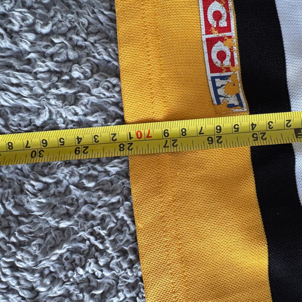 Vintage 92-95 Mario Lemiuex CCM NHL Pittsburgh Penguins 1st Gen Maska Jersey XL - Picture 9 of 11